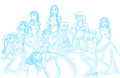 Sketches of Princesses if they posed for Vaniety Fair - disney-princess photo
