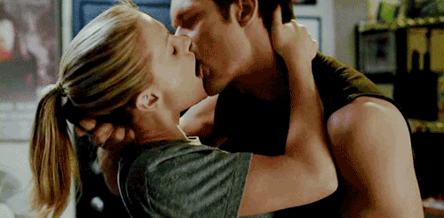 true blood eric and sookie kiss. eric and sookie kiss!