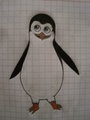 A drawing of Private the penguin - penguins-of-madagascar fan art