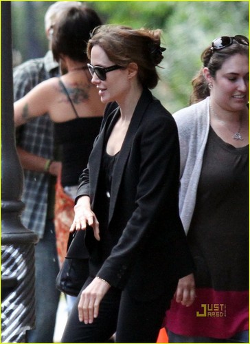  Angelina out in New Orleans