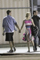 Dianna on set  {With her new BF?!} - glee photo