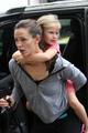 Jen out and about in NYC with her girls! - jennifer-garner photo