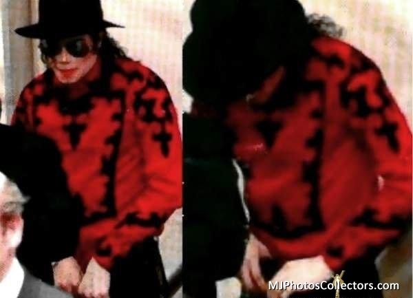 Michael Jackson Michael fixing his Zipper