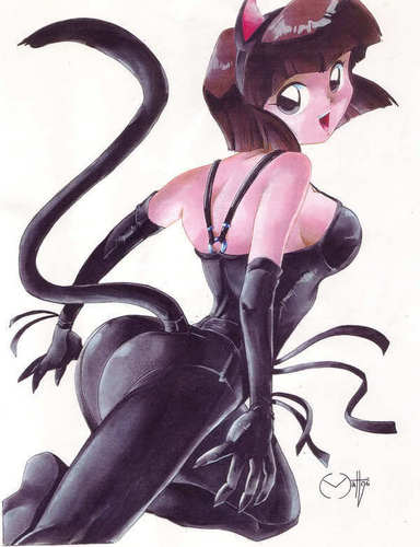 Nabiki as Catwoman.
