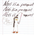 Nori is a penguin! - penguins-of-madagascar fan art