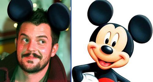 Brandon and Mickey Mouse