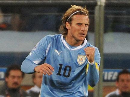 Diego Forlan WM 2010 Uruguay -  Netherlands