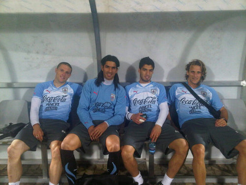 Diego Forlan and the Football Team from Uruguay