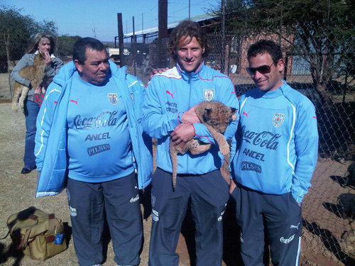 Diego Forlan with Lion