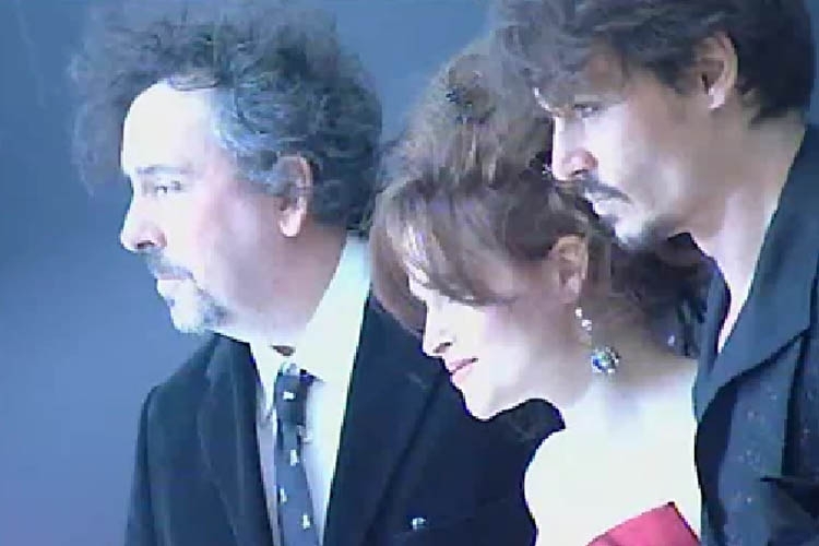 Johnny Depp,Tim Burton and Helena Bonham Carter