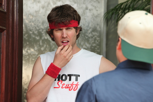 Jon Heder, guest star on FCU: Fact Checkers Unit