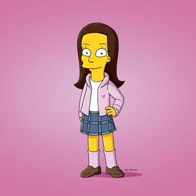  Lea Michele on The Simpsons