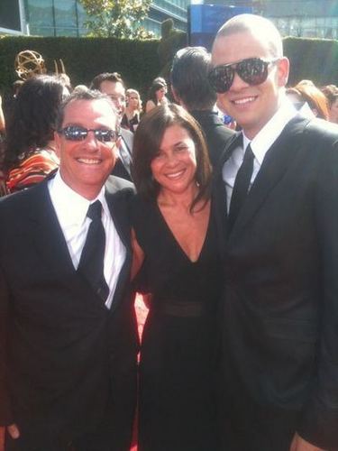  Mark Salling with Lea's Parents @ the Emmys!