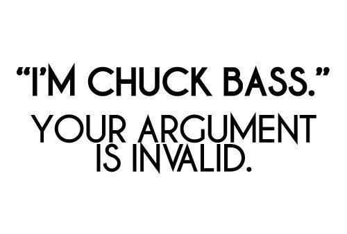 My name is.. Chuck basse, bass