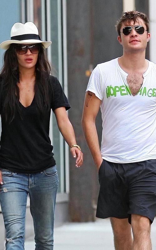 Ed Westwick and Jessica Szohr out in NYC September 2 