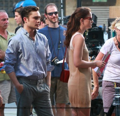  Ed and leighton on set August 31