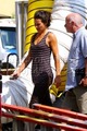 Evangeline Lilly- SET of Real Steel. - lost photo