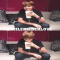 Justin drinking milk (: - justin-bieber photo