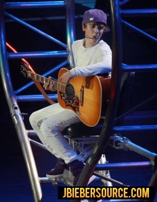 Justin performing at Madison Square Garden
