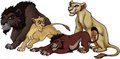 Nuka,Zira,Vitani,Kovu - the-lion-king fan art