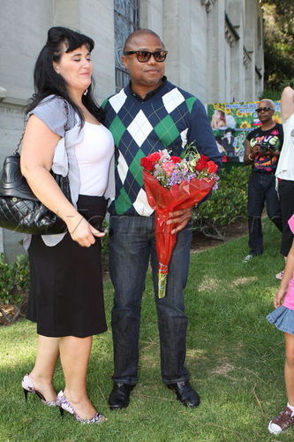 Randy Jackson At Michael's Forest Lawn Birthday Tribute