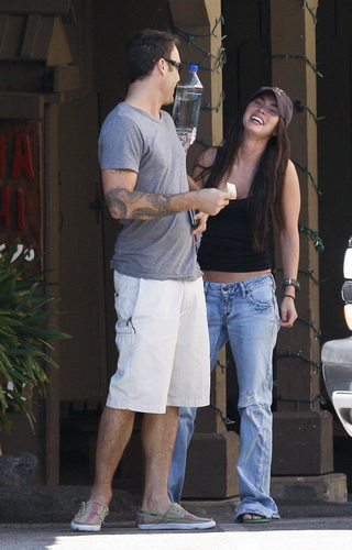 Brian and Megan out in Los Angeles 