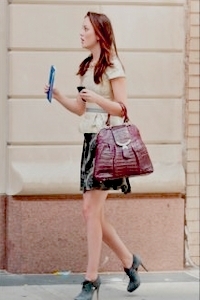  LM on the set of Gossip Girl