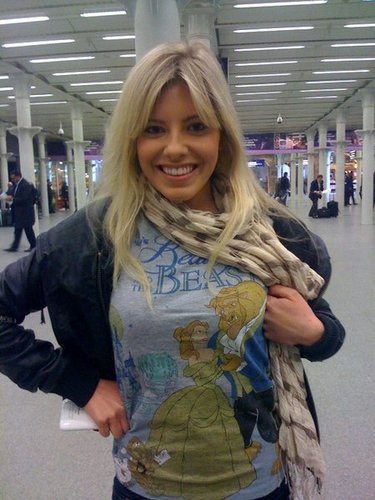 Mollie at the airport before going to DisneyWorld <3