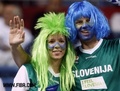 Slovenia fans - basketball photo