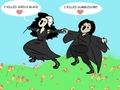Bellatrix and Snape lol - harry-potter photo