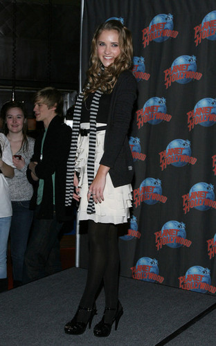 Emily Osment And Lucas Till Visit Planet Hollywood