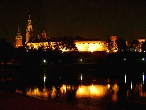  Krakow によって night, Poland