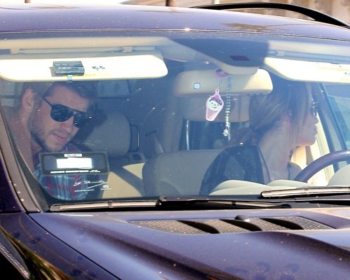 Miley & Liam out in Studio City 