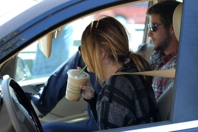 Miley out in Studio City