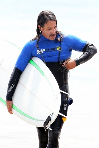 Anthony Kiedis Surfing