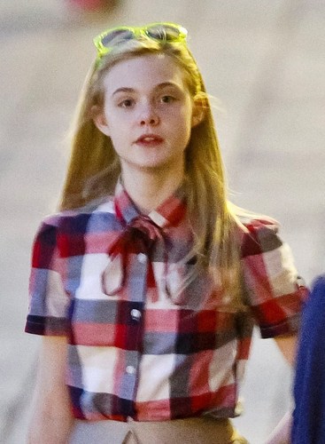  Elle Fanning out in Venice