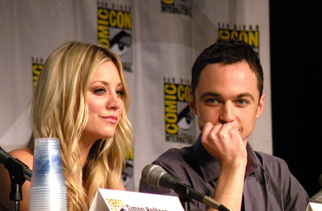 Jim Parsons and Kaley CuocoComicCon 201