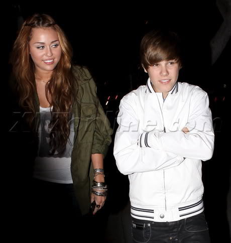  Justin Bieber and Miley Cyrus