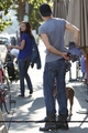 Paul in L.A. walking his dog - paul-wesley photo