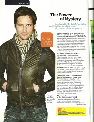  Women's Health with Peter Facinelli