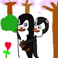 tara and kowlski on a sping day (contest!) - penguins-of-madagascar fan art