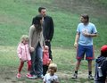 Jen and Ben take Violet and Seraphina to play soccer! - jennifer-garner photo