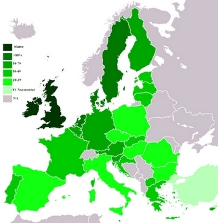  Knowledge of English in EU
