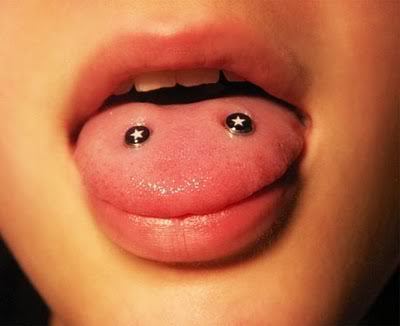 Tounge piercings(: