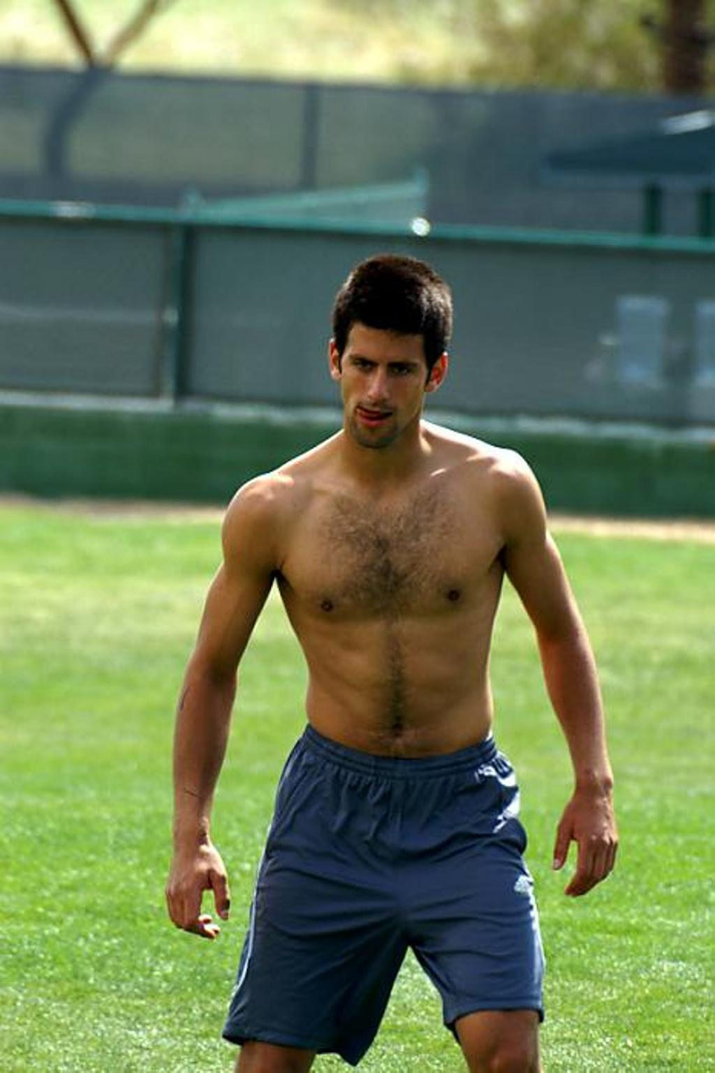 Novak Djokovic Photo: djokovic shirtless bulge.