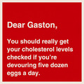 Fan letter to Gaston - disney photo