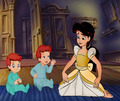 Melody and her twin little brothers - disney photo