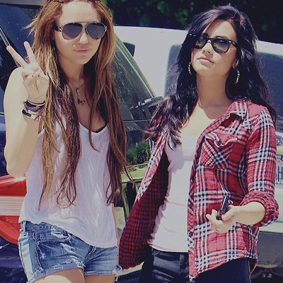  Miley and Demi