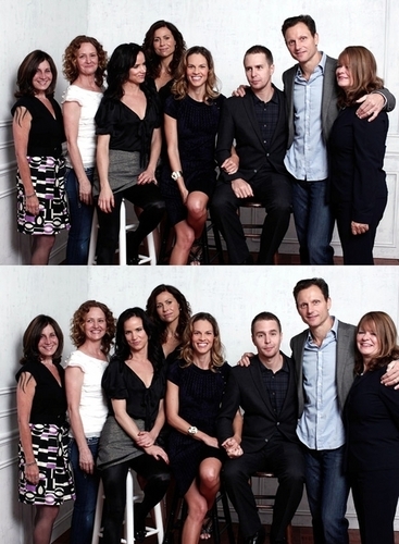 Sam Rockwell and the cast of Conviction