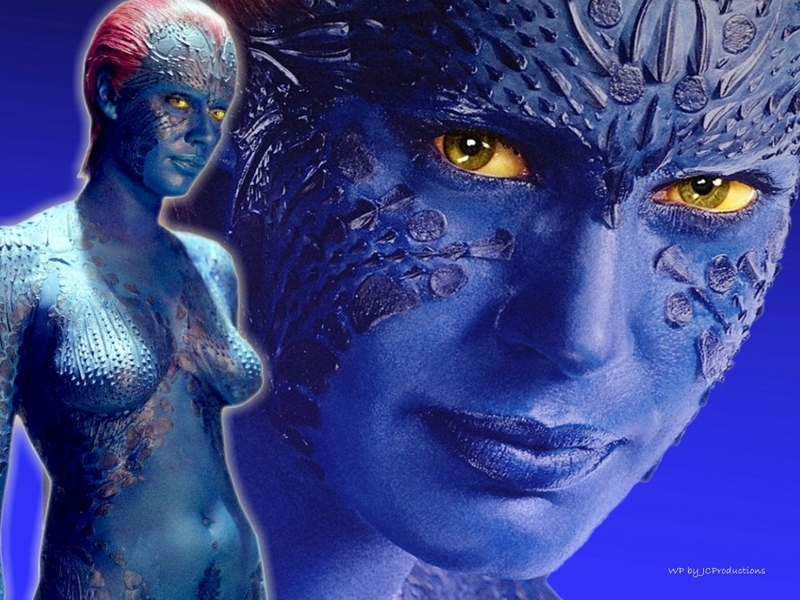 Sexy Mystique from The Xmen played by Rebecca Romijn